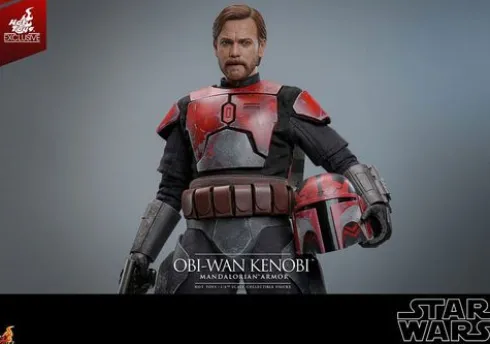 Star Wars: The Clone Wars Figura Movie Masterpiece 1/6 Obi-Wan (Mandalorian Armor) Hot Toys Exclusive 31 cm