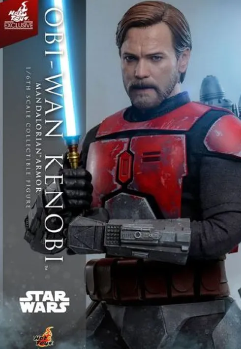 Star Wars: The Clone Wars Figura Movie Masterpiece 1/6 Obi-Wan (Mandalorian Armor) Hot Toys Exclusive 31 cm