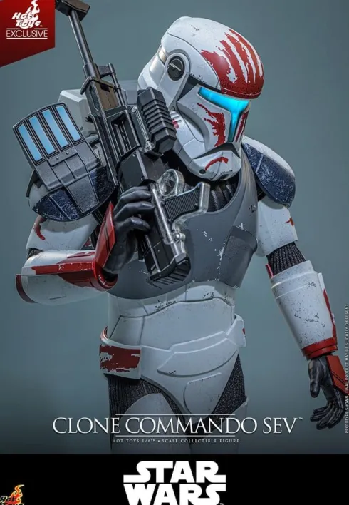 Star Wars: The Clone Wars Television Masterpiece Figura 1/6 Clone Commando Sev (Hot Toys Exclusive) 30 cm