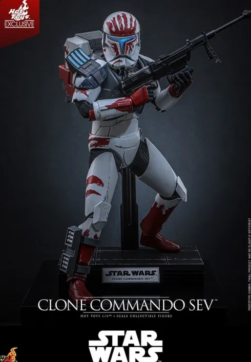 Star Wars: The Clone Wars Television Masterpiece Figura 1/6 Clone Commando Sev (Hot Toys Exclusive) 30 cm