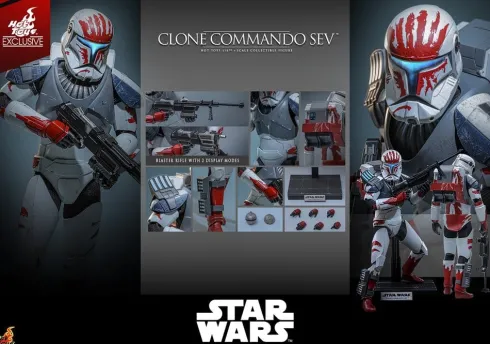 Star Wars: The Clone Wars Television Masterpiece Figura 1/6 Clone Commando Sev (Hot Toys Exclusive) 30 cm