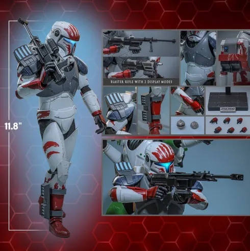 Star Wars: The Clone Wars Television Masterpiece Figura 1/6 Clone Commando Sev (Hot Toys Exclusive) 30 cm