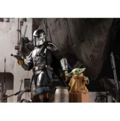Star Wars The Mandalorian Estatua ARTFX 1/7 Mandalorian & The Child 26 cm