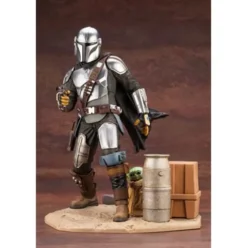 Star Wars The Mandalorian Estatua ARTFX 1/7 Mandalorian & The Child 26 cm