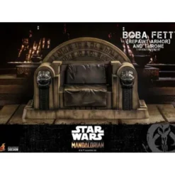 Star Wars The Mandalorian Figura 1/6 Boba Fett (Repaint Armor) and Throne 30 cm Hot Toys