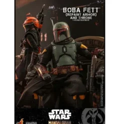 Star Wars The Mandalorian Figura 1/6 Boba Fett (Repaint Armor) and Throne 30 cm Hot Toys