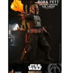 Star Wars The Mandalorian Figura 1/6 Boba Fett (Repaint Armor) and Throne 30 cm Hot Toys