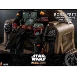 Star Wars The Mandalorian Figura 1/6 Boba Fett (Repaint Armor) and Throne 30 cm Hot Toys