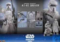 Star Wars: The Mandalorian & Grogu Movie Masterpiece Set de Figuras 1/6 Imperial Remnant AT-RT Driver & AT-RT 60 cm