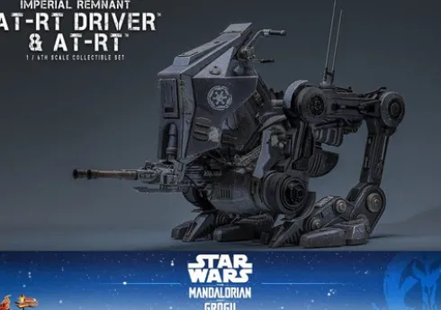 Star Wars: The Mandalorian & Grogu Movie Masterpiece Set de Figuras 1/6 Imperial Remnant AT-RT Driver & AT-RT 60 cm