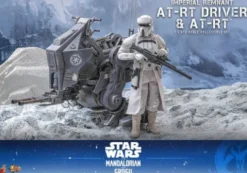 Star Wars: The Mandalorian & Grogu Movie Masterpiece Set de Figuras 1/6 Imperial Remnant AT-RT Driver & AT-RT 60 cm