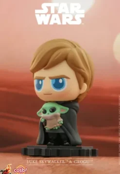 Star Wars: The Mandalorian Minifigura Cosbi Luke Skywalker Grogu 8 cm