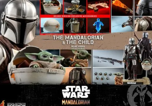 Star Wars The Mandalorian Pack de 2 Figuras 1/6 The Mandalorian & The Child Deluxe Hot Toys 30 cm