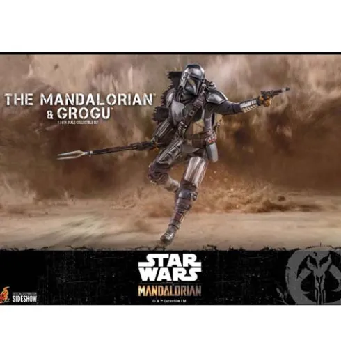 Star Wars The Mandalorian Pack de 2 Figuras 1/6 The Mandalorian & Grogu 30 cm Hot Toys