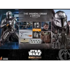 Star Wars The Mandalorian Pack de 2 Figuras 1/6 The Mandalorian & Grogu 30 cm Hot Toys