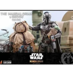 Star Wars The Mandalorian Pack de 2 Figuras 1/6 The Mandalorian & Grogu Deluxe Version 30 cm Hot Toys