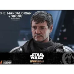Star Wars The Mandalorian Pack de 2 Figuras 1/6 The Mandalorian & Grogu Deluxe Version 30 cm Hot Toys