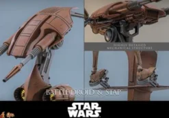 Star Wars: The Phantom Menace Movie Masterpiece Set de Figuras 1/6 Battle Droid & STAP 32 cm