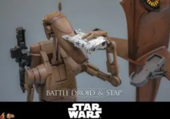 Star Wars: The Phantom Menace Movie Masterpiece Set de Figuras 1/6 Battle Droid & STAP 32 cm