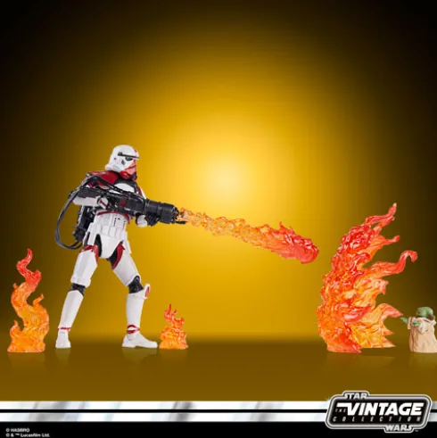 Star Wars The Vintage Collection Incinerator Trooper & Grogu The Mandalorian