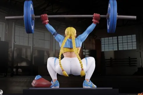 Street Fighter Estatua Premier Series 1/4 Cammy: Powerlifting Alpha 41 cm