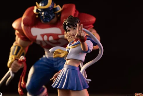 Street Fighter Street Jam Estatuas 1/10 Sakura & Sodom 22 cm
