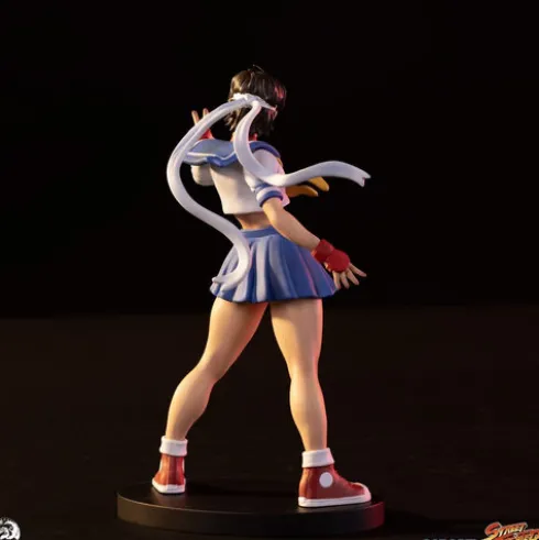 Street Fighter Street Jam Estatuas 1/10 Sakura & Sodom 22 cm