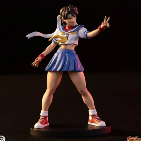 Street Fighter Street Jam Estatuas 1/10 Sakura & Sodom 22 cm
