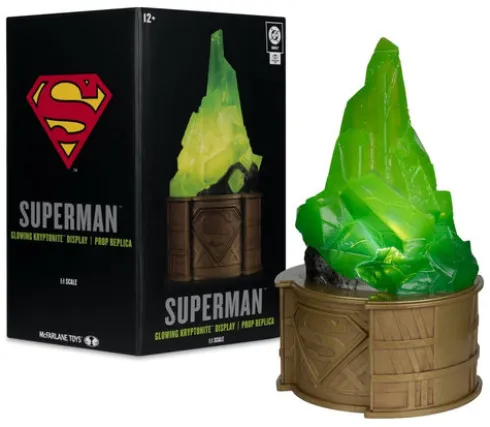 Superman DC Direct Réplica 1/1 Kryptonite Display (Gold Label) 18 cm