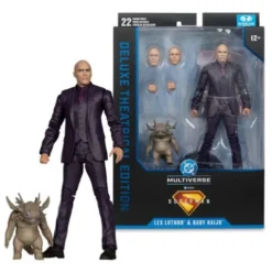 Superman (2025) DC Multiverse Figura Deluxe Lex Luthor with Baby Kaiju (Deluxe Theatrical Edition) 18 cm