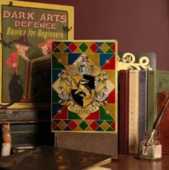 Tarjeta de felicitación 3D con sobre Hufflepuff Harry Potter