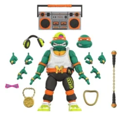 Teenage Mutant Ninja Turtles Figura Ultimates Rappin’ Mike 18 cm