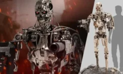 Terminator 2 Estatua tamaño real T-800 Endoskeleton Versión 2 190 cm