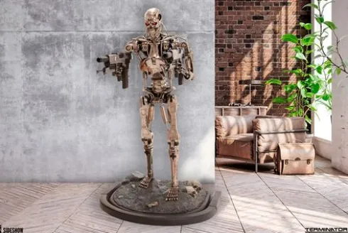 Terminator 2 Estatua tamaño real T-800 Endoskeleton Versión 2 190 cm