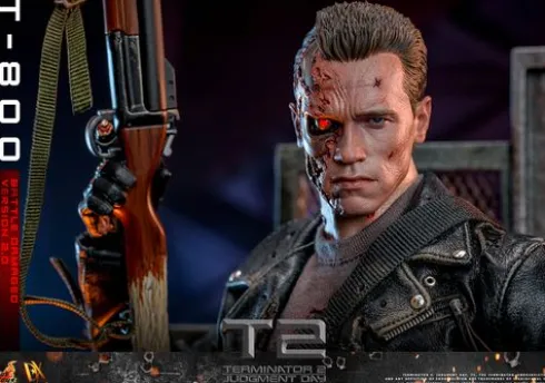 Terminator 2 Figura Movie Masterpiece 1/6 T-800 Battle Damaged Version 2.0