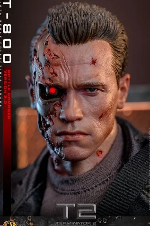 Terminator 2 Figura Movie Masterpiece 1/6 T-800 Battle Damaged Version 2.0