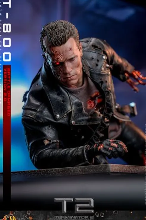 Terminator 2 Figura Movie Masterpiece 1/6 T-800 Battle Damaged Version 2.0