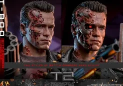 Terminator 2 Figura Movie Masterpiece 1/6 T-800 Battle Damaged Version 2.0