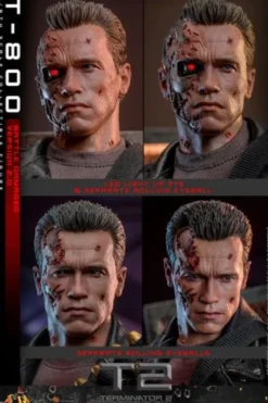 Terminator 2 Figura Movie Masterpiece 1/6 T-800 Battle Damaged Version 2.0