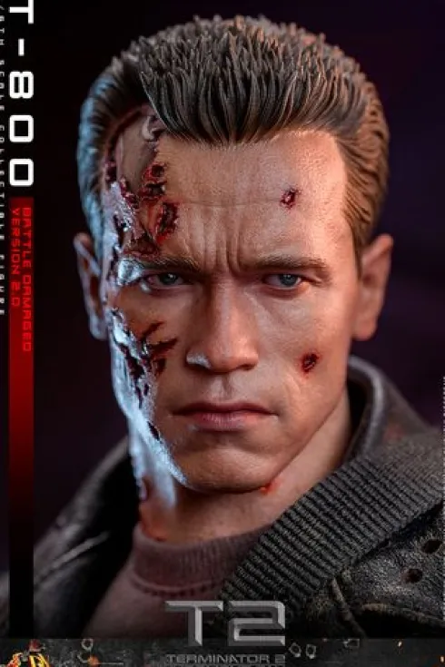 Terminator 2 Figura Movie Masterpiece 1/6 T-800 Battle Damaged Version 2.0