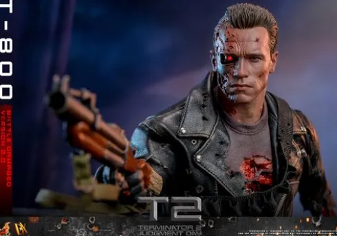 Terminator 2 Figura Movie Masterpiece 1/6 T-800 Battle Damaged Version 2.0