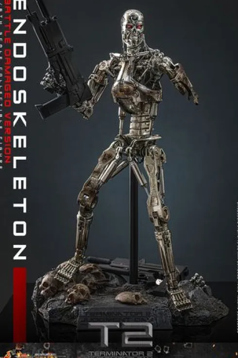 Terminator 2: Judgment Day Figura Movie Masterpiece 1/6 Endoskeleton (Battle Damaged Version)