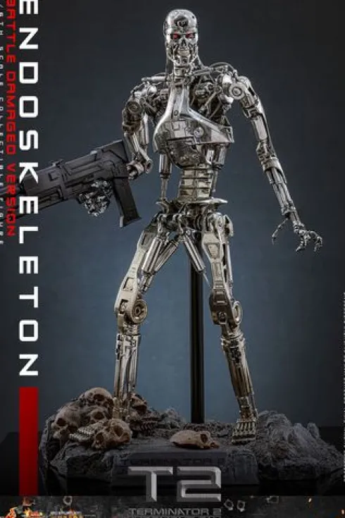 Terminator 2: Judgment Day Figura Movie Masterpiece 1/6 Endoskeleton (Battle Damaged Version)