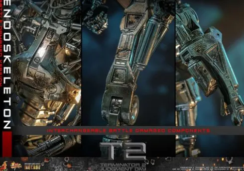 Terminator 2: Judgment Day Figura Movie Masterpiece 1/6 Endoskeleton (Battle Damaged Version)