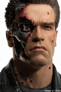 Terminator 2 Replik 1/1 T-800 Model 101 Battle Damaged Art Mask 47 cm