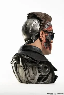 Terminator 2 Replik 1/1 T-800 Model 101 Battle Damaged Art Mask 47 cm