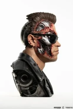 Terminator 2 Replik 1/1 T-800 Model 101 Battle Damaged Art Mask 47 cm
