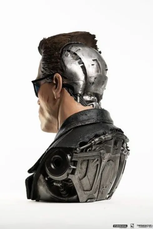 Terminator 2 Replik 1/1 T-800 Model 101 Battle Damaged Art Mask 47 cm