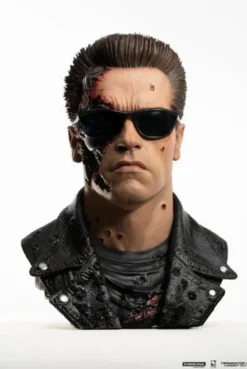 Terminator 2 Replik 1/1 T-800 Model 101 Battle Damaged Art Mask 47 cm