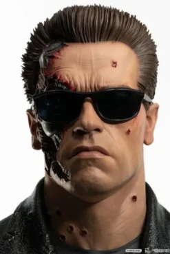 Terminator 2 Replik 1/1 T-800 Model 101 Battle Damaged Art Mask 47 cm